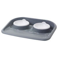 Produktbild von Savic Nobby Dinner Serving Tray Butler Napfset für Hunde in Grau 2 x 300 ml - 300 ml