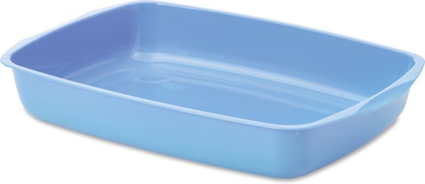 Produktbild von Savic Offene Schalentoilette für Kitten aus Kunststoff in Blau Grau XS