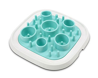Savic Pet Enigma Medium 11 Intelligenzspielzeug für Haustiere aus Kunststoff in Weiß-Türkis – Bild 1 von 2