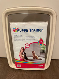 Savic Puppy Trainer Starter Set Hundetoilette für Welpen in Grau aus Kunststoff Größe L – Bild 1 von 3
