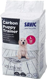 Savic Puppy Trainingsunterlagen mit Aktivkohle für Welpen Größe L 60x45 cm 50 Stück – Bild 1 von 7