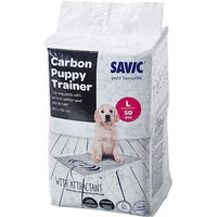 Produktbild von Savic Puppy Trainingsunterlagen mit Aktivkohle für Welpen Größe L 60x45 cm 50 Stück