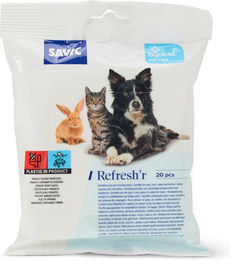 Produktbild von Savic Refresh'r Wipes Sensitive Reinigungstücher für Hund und Katze 2 x 20 Stück - 2 x 20 Stk.