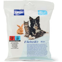 Produktbild von Savic Refresh'r Wipes Sensitive Reinigungstücher für Hund und Katze 2 x 20 Stück - 2 x 20 Stk.
