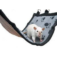 Produktbild von Savic Relax de Luxe Flat Hängematte aus Fleece für Ratten und Frettchen Grau 25 x 30 cm