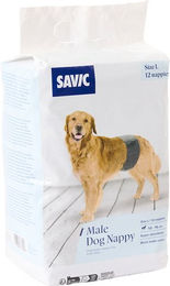 Produktbild von Savic Rüdenwindeln Größe L für Hunde 12 Stück