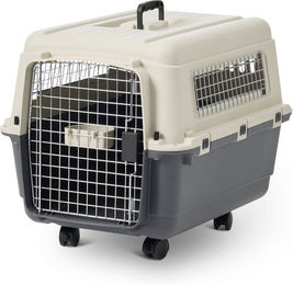 Produktbild von Savic Transportbox Feria Andes mit Rollen aus Kunststoff Größe S Anthrazit Beige IATA-konform