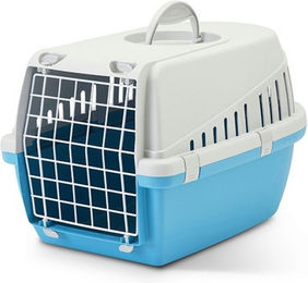 Produktbild von Savic Transportbox Trotter 1 Mini Tiertransportbox aus Kunststoff Grau/Blau