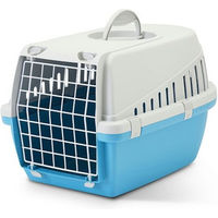 Produktbild von Savic Transportbox Trotter 1 Mini Tiertransportbox aus Kunststoff Grau/Blau