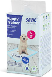 Produktbild von Savic Welpenunterlage für Welpen Größe L 60 x 45 cm 50 Stück - 50 x 60 g