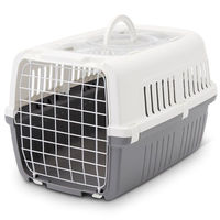 Produktbild von Savic Zephos 2 Open Transportbox für Hunde aus Kunststoff Grau Weiß 55,5x38x34cm