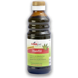 Produktbild von SAWApet Hanföl Ergänzungsfutter für Haut Fell und Immunsystem 250 ml