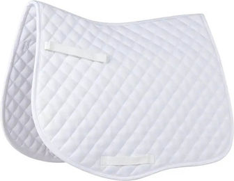 Produktbild von Saxon Defiant All Purpose Sattelunterlage für Warmblut aus Baumwolle in Blau-Weiß