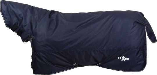 Saxon Defiant Combo-Kragen Karo Pferdedecke WB2099 Marineblau Weiß 130cm – Bild 1 von 1