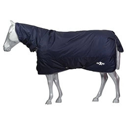Saxon Defiant Combo-Kragen Pferdedecke Marineblau Weiß Größe M - 200 g – Bild 1 von 4