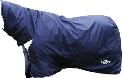 Saxon Defiant Combo-Kragen Pferdedecke WB1607 Marineblau Weiß 175cm – Bild 1 von 1