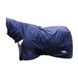 Saxon Defiant Combo Nackenpferdedecke 200g Medium Navy Weiß – Bild 1 von 4