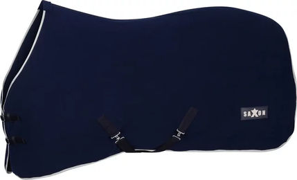 Saxon Defiant Fleece Pferdedecke 160cm Blau Weiß – Bild 1 von 3