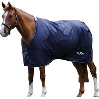 Produktbild von Saxon Defiant Standard Pferdedecke Marineblau Weiß 198cm