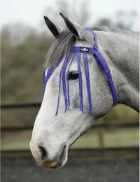 Saxon Essential Fly Fringe Halfter für Pferde in Lila Standardgröße – Bild 1 von 2