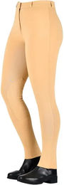 Produktbild von Saxon Reithose für Mädchen Warm Up aus Baumwolle Winter Beige