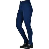 Produktbild von Saxon Reithose Mid Grip für Mädchen aus Baumwolle in Blau