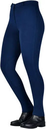Saxon Reithose Mid Grip für Mädchen in Blau Grösse 42 aus Baumwolle für den Winter – Bild 1 von 3