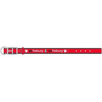 Produktbild von SC Freiburg Hundehalsband aus Polyester in Rot Größe L