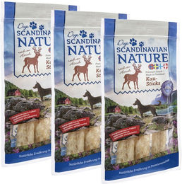 Scandinavian Nature Dogs Kausticks mit Hirsch für Hunde, getreidefrei und glutenfrei, 3x 45g – Bild 1 von 2