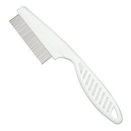 Produktbild von scarlet bijoux Nissenkamm Fine aus Edelstahl gegen Flöhe und Läuse für Hund und Katze 18 cm