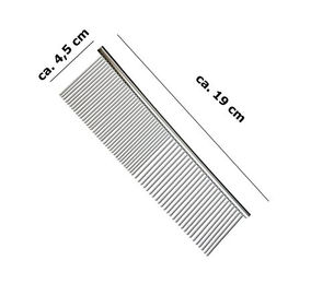 Produktbild von scarlet products Fellpflegekamm Fury aus Edelstahl für Hunde und Katzen 19 cm