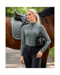 Schabracke Cavallo für Warmblut in Grün und Grau aus Polyester – Bild 1 von 2