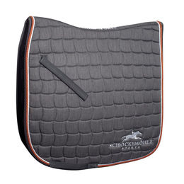 Produktbild von Schabracke Schockemöhle Sports SP Dynamite II Dressur aus Baumwolle Grau mit Logo