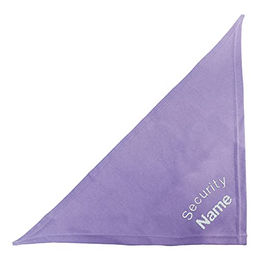 Schecker Besticktes Halstuch Security mit Name in Flieder 65 cm - 65 cm – Bild 1 von 3