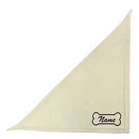 Produktbild von Schecker Besticktes Hundehalstuch Beige mit Knochenmotiv 50 cm - 50 cm