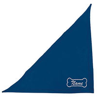 Produktbild von Schecker Besticktes Hundehalstuch Blau mit Knochen-Motiv 65 cm - 65 cm