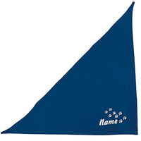 Produktbild von Schecker Besticktes Hundehalstuch Blau mit Pfotenmotiv 50 cm