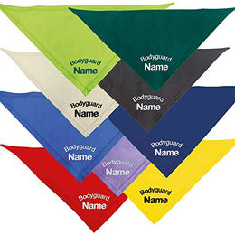 Produktbild von Schecker Besticktes Hundehalstuch Bodyguard mit individuellem Namen in Blau 50 cm