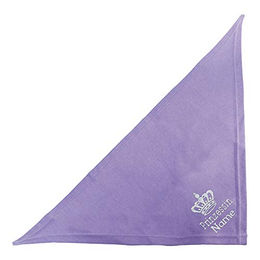 Schecker Besticktes Hundehalstuch Prinzessin mit Krone in Flieder 35cm – Bild 1 von 2
