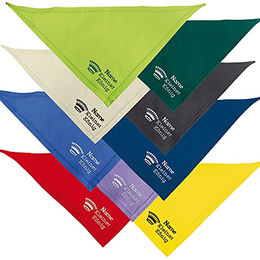 Schecker Besticktes Hundehalstuch Royalblau mit Motiv Kleiner König und Krone 35cm – Bild 1 von 1