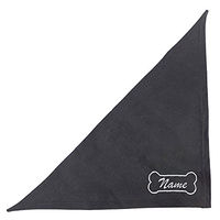 Produktbild von Schecker Besticktes Hundehalstuch Schwarz mit Knochen-Motiv 50 cm - 50 cm