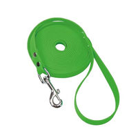 Produktbild von Schecker Biothane Schleppleine für Hunde grün mit Handschlaufe 10 m 9 mm waterproof - 10 m