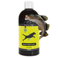 Produktbild von Schecker Dogreform Dorsch Lebertran Plus Fischöl für Hunde zur Unterstützung von Haut und Fell 500ml - 500 ml