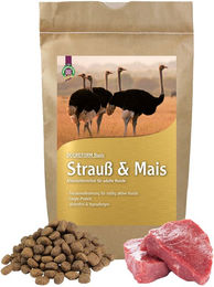 Schecker DOGREFORM Trockenfutter Strauß und Mais für erwachsene Hunde glutenfrei und hypoallergen 1,5 kg - 1,5 kg – Bild 1 von 6