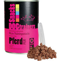 Produktbild von Schecker DOGTRAINERS Pferd PUR Belohnungssnack für Hunde getreidefrei und glutenfrei mit Monoprotein