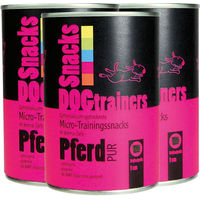 Produktbild von Schecker DOGTRAINERS Pferd PUR Belohnungssnack für Pferde getreidefrei glutenfrei monoprotein 330g