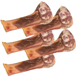 Produktbild von Schecker Edel Schinkenknochen aus Italien für Hunde 5 Stück je ca. 200g ohne Farb-, Aroma- oder Konservierungsstoffe - 5 x 200 g