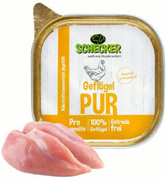 Schecker Geflügel PUR Nassfutter für Hunde Adult Getreidefrei Monoprotein - 200 g – Bild 1 von 2