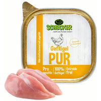 Produktbild von Schecker Geflügel PUR Nassfutter für Hunde Adult Getreidefrei Monoprotein - 200 g