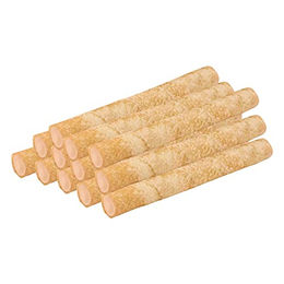 Produktbild von Schecker Gefüllte Kaurollen Büffelhaut mit Joghurt und Lachs Kausnack für Hunde 264g - 12 x 22 g